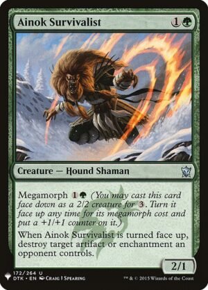 Ainok Survivalist<br /><span class="collector-number">Collector No. DTK-172</span>