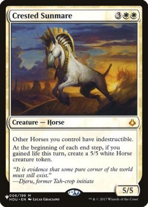 Crested Sunmare<br /><span class="collector-number">Collector No. HOU-6</span>