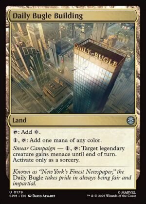 Daily Bugle Building - Foil<br /><span class="collector-number">Collector No. 179</span>