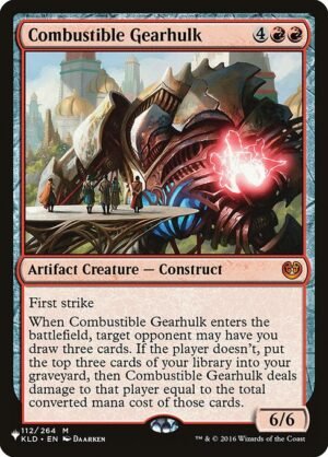 Combustible Gearhulk<br /><span class="collector-number">Collector No. KLD-112</span>