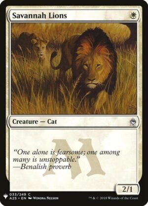 Savannah Lions<br /><span class="collector-number">Collector No. A25-33</span>