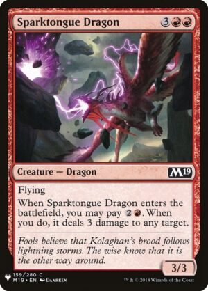 Sparktongue Dragon<br /><span class="collector-number">Collector No. M19-159</span>