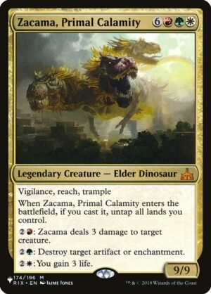 Zacama, Primal Calamity<br /><span class="collector-number">Collector No. RIX-174</span>