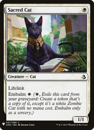 Sacred Cat<br /><span class="collector-number">Collector No. AKH-27</span>