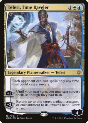 Teferi, Time Raveler<br /><span class="collector-number">Collector No. 221p</span>
