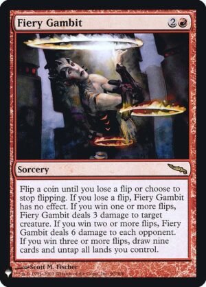 Fiery Gambit - Foil<br /><span class="collector-number">Collector No. MRD-90</span>