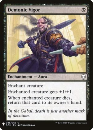 Demonic Vigor<br /><span class="collector-number">Collector No. DOM-85</span>