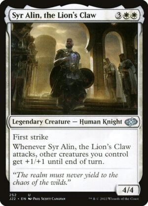Syr Alin, the Lion's Claw<br /><span class="collector-number">Collector No. 252</span>