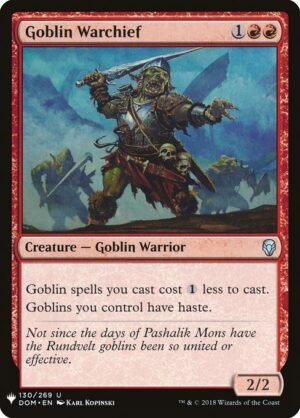 Goblin Warchief<br /><span class="collector-number">Collector No. DOM-130</span>