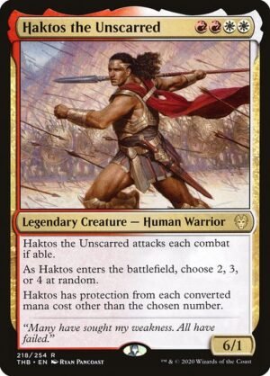 Haktos the Unscarred<br /><span class="collector-number">Collector No. 218</span>