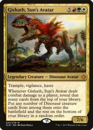 Gishath, Sun's Avatar<br /><span class="collector-number">Collector No. 222</span>