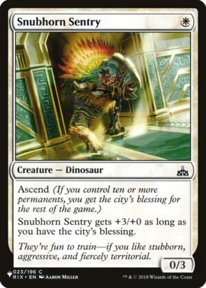 Snubhorn Sentry<br /><span class="collector-number">Collector No. RIX-23</span>