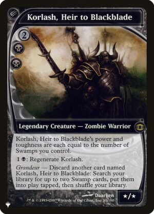 Korlash, Heir to Blackblade<br /><span class="collector-number">Collector No. FUT-87</span>