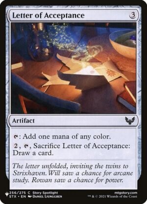 Letter of Acceptance<br /><span class="collector-number">Collector No. STX-256</span>