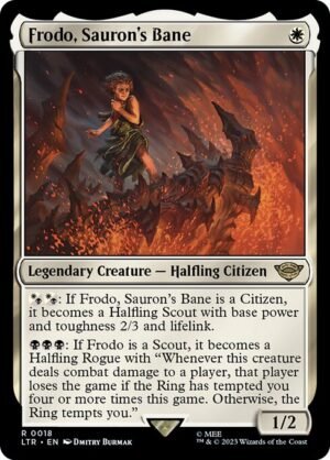 Frodo, Sauron's Bane - Foil<br /><span class="collector-number">Collector No. 18</span>