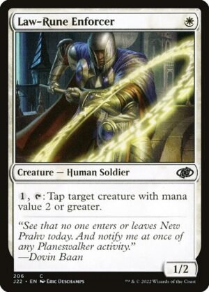 Law-Rune Enforcer<br /><span class="collector-number">Collector No. 206</span>