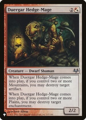 Duergar Hedge-Mage<br /><span class="collector-number">Collector No. EVE-137</span>