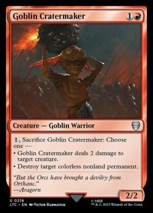 Goblin Cratermaker<br /><span class="collector-number">Collector No. 218</span>