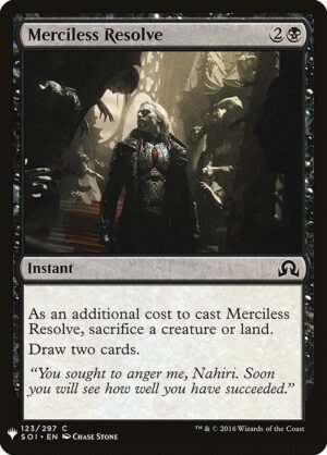Merciless Resolve<br /><span class="collector-number">Collector No. SOI-123</span>