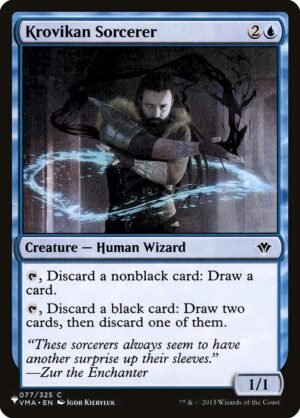 Krovikan Sorcerer<br /><span class="collector-number">Collector No. VMA-77</span>