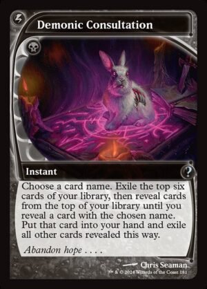 Demonic Consultation<br /><span class="collector-number">Collector No. 181</span>