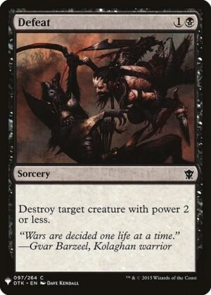 Defeat<br /><span class="collector-number">Collector No. DTK-97</span>