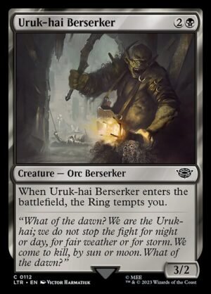 Uruk-hai Berserker<br /><span class="collector-number">Collector No. 112</span>