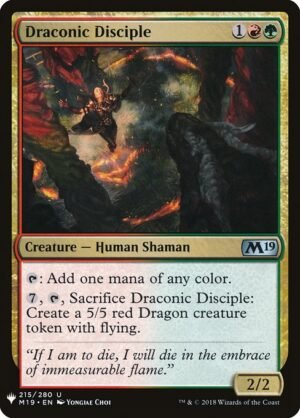 Draconic Disciple<br /><span class="collector-number">Collector No. M19-215</span>