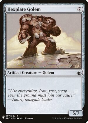 Hexplate Golem<br /><span class="collector-number">Collector No. BBD-237</span>