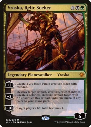 Vraska, Relic Seeker<br /><span class="collector-number">Collector No. 232</span>