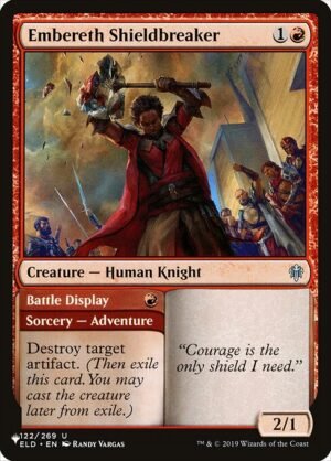 Embereth Shieldbreaker // Battle Display<br /><span class="collector-number">Collector No. ELD-122</span>