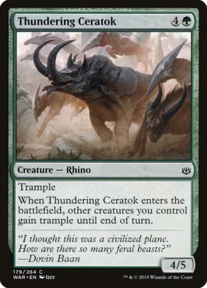 Thundering Ceratok<br /><span class="collector-number">Collector No. 179</span>