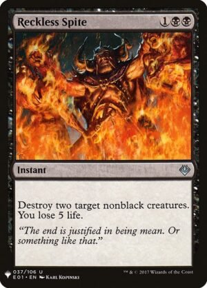 Reckless Spite<br /><span class="collector-number">Collector No. E01-37</span>