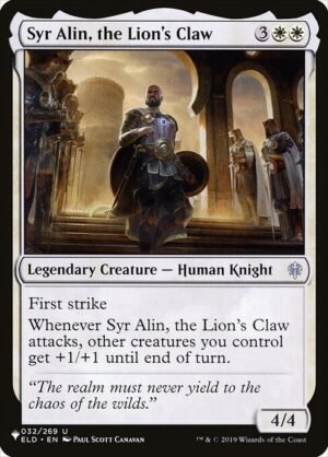 Syr Alin, the Lion's Claw<br /><span class="collector-number">Collector No. ELD-32</span>