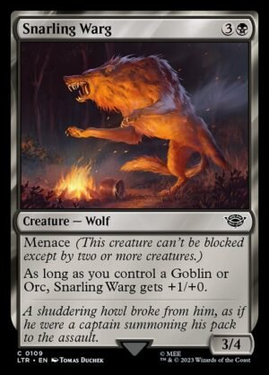 Snarling Warg<br /><span class="collector-number">Collector No. 109</span>