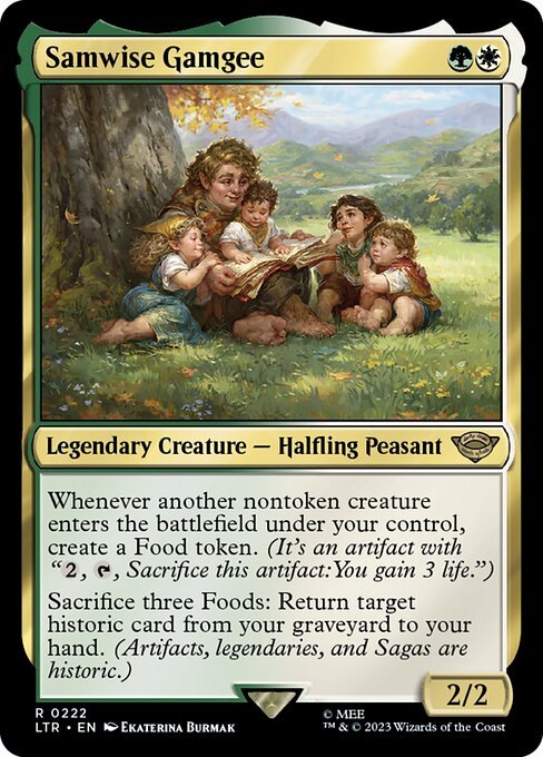 Samwise Gamgee<br /><span class="collector-number">Collector No. 222</span>