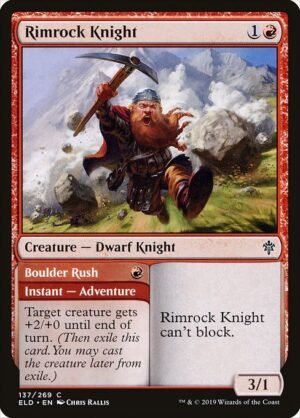 Rimrock Knight // Boulder Rush<br /><span class="collector-number">Collector No. 137</span>