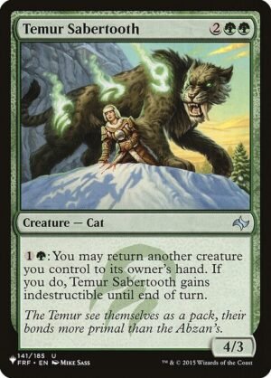Temur Sabertooth<br /><span class="collector-number">Collector No. FRF-141</span>
