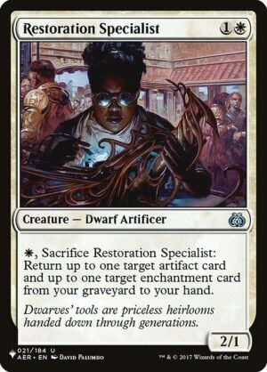 Restoration Specialist<br /><span class="collector-number">Collector No. AER-21</span>