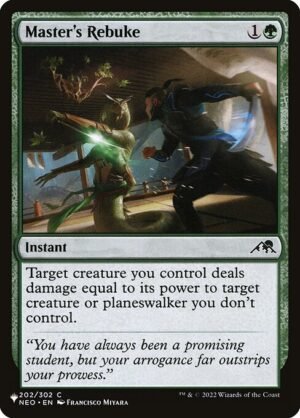 Master's Rebuke<br /><span class="collector-number">Collector No. NEO-202</span>