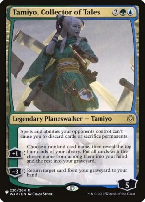 Tamiyo, Collector of Tales<br /><span class="collector-number">Collector No. WAR-220</span>