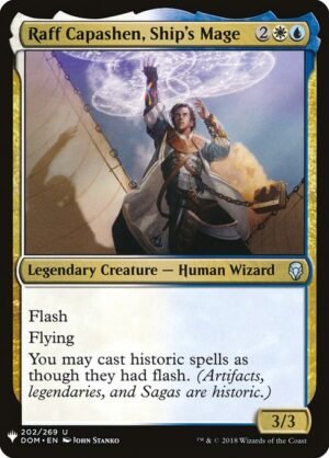 Raff Capashen, Ship's Mage<br /><span class="collector-number">Collector No. DOM-202</span>