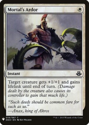 Mortal's Ardor<br /><span class="collector-number">Collector No. DDO-19</span>
