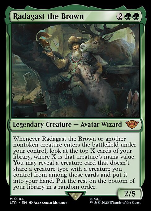 Radagast the Brown<br /><span class="collector-number">Collector No. 184</span>