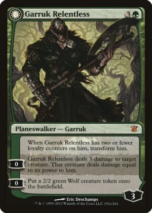 Garruk Relentless // Garruk, the Veil-Cursed<br /><span class="collector-number">Collector No. 181</span>