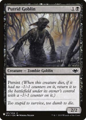 Putrid Goblin<br /><span class="collector-number">Collector No. MH1-101</span>
