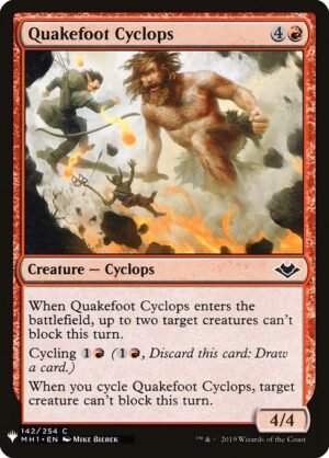 Quakefoot Cyclops<br /><span class="collector-number">Collector No. MH1-142</span>
