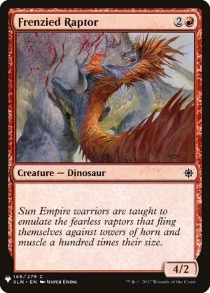Frenzied Raptor<br /><span class="collector-number">Collector No. XLN-146</span>