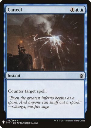 Cancel<br /><span class="collector-number">Collector No. KTK-33</span>
