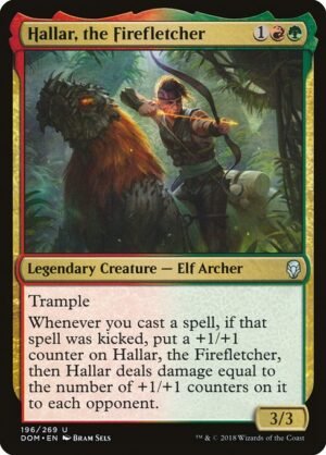 Hallar, the Firefletcher<br /><span class="collector-number">Collector No. 196</span>